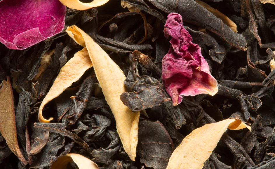 thé noir étoile du désert rose fleur d'oranger