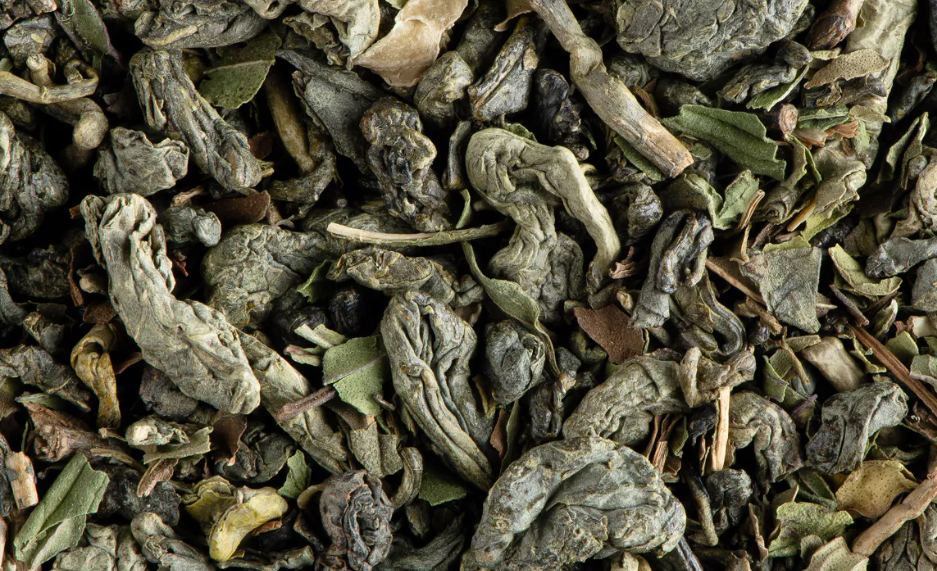 Thé vert à la menthe aromatisé