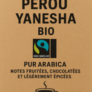 café Pérou Yanesha bio certifié Max Havelaar