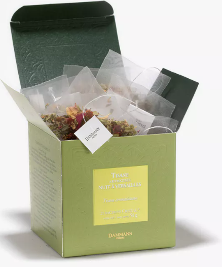 Boite sachet tisane nuit à Versailles DAMMANN FRERES