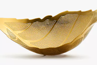 Leaf - Infuseur - passe-thé inox finition dorée