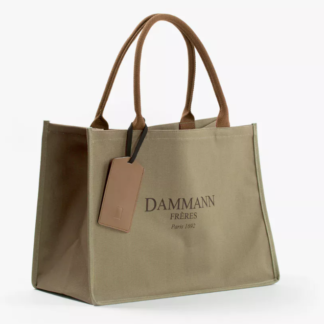 Shopping Bag Toile Kaki Brun